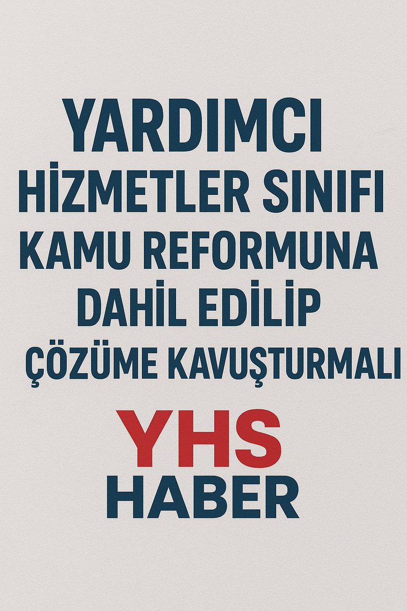 👉🏻Yardımcı Hizmetler Sınıfı Kamu Reformuna Dahil Edilip Çözüme Kavuşturulmalı. 

#YardımcıHizmetlerSınıfı 

<a href="/Kamu_TS/">Kamu Teşkilatları Sendikası</a> 
<a href="/DMSendikasi/">Devlet Memurları Sendikası</a> 
<a href="/MemurSenKonf/">Memur-Sen</a> 
<a href="/Kamu_Sen/">Türkiye Kamu-Sen</a> 
<a href="/_aliyalcin_/">Ali YALÇIN</a> 
<a href="/OnderKahveci/">Önder Kahveci</a> 
<a href="/TurkesGuney/">Türkeş Güney</a>