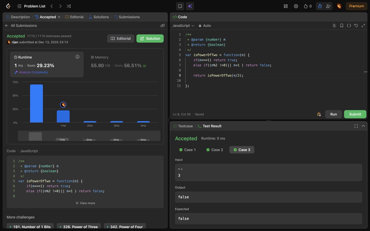 Rijan1114's tweet image. Day 4/100 
learned about recursion 
and did a leetcode problem only 

 #LearnInPublic #Leetcode #100DaysOfCode #DSA