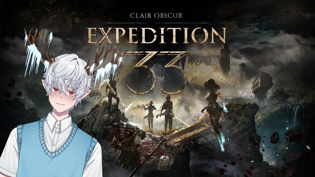 Finally seeing what the hype is all about! Trying out Clair Obscur Expedition 33 today at 4pm CST! 🩵❄️