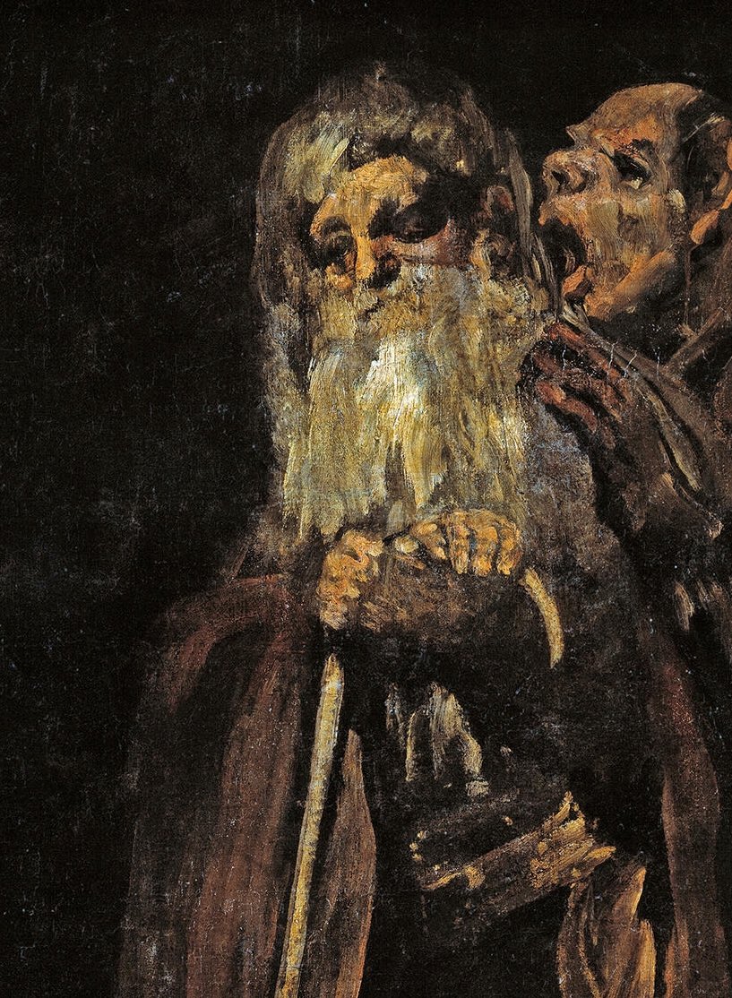 this creature concept from the art book is so very Goya-esque to me. I can hardly pry my eyes from it