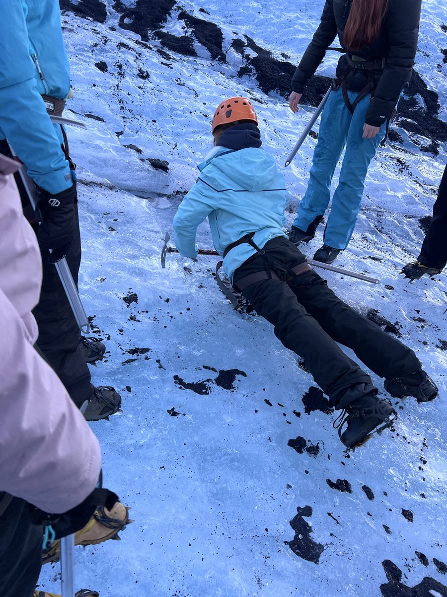 GeographySTM's tweet photo. Including some excellent attempts at push ups on an ice axe! https://t.co/P09UtWWUNA