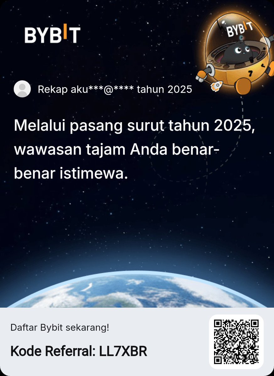 Ifheng24's tweet photo. Buka rekap 2025 Anda dan petakan masa depan bersama saya!  Pengguna baru juga bisa memenangkan hadiah 6.135 USDT.
#My2025YearlyRecap #BybitRecap #Bybit2025 #CryptoRecap2025 #BybitRecap2025
 https://t.co/cFubkcl6ns https://t.co/0bJKEbst57