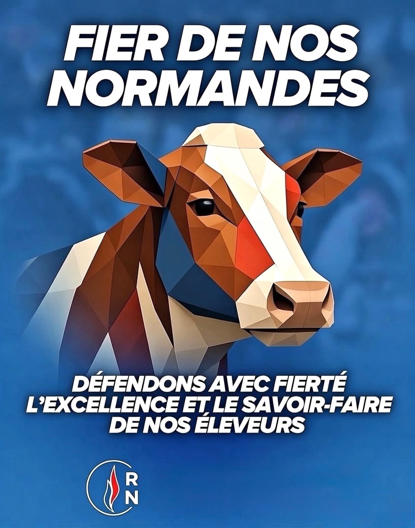 #AgriculteursEnColère 
#RN50
<a href="/FranckSimon61/">Franck SIMON</a> 
Le RN De la Manche apporte son soutien à nos éleveurs.
