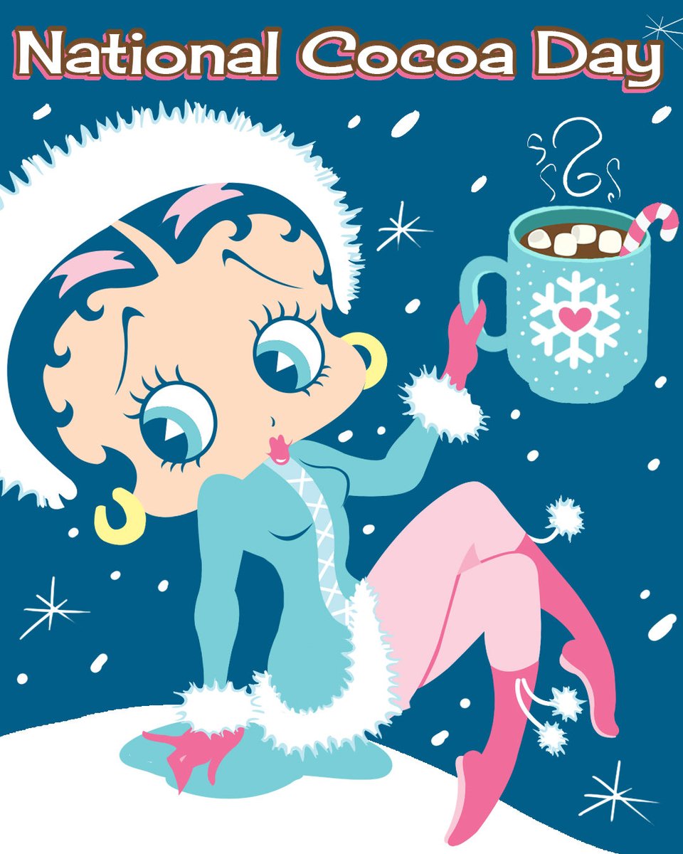 bettyboopnews's tweet photo. It's National Cocoa Day! Drop a ❤️ if you love this cold weather treat.❄️ 
#NationalCocoaDay https://t.co/AbxIy641YN