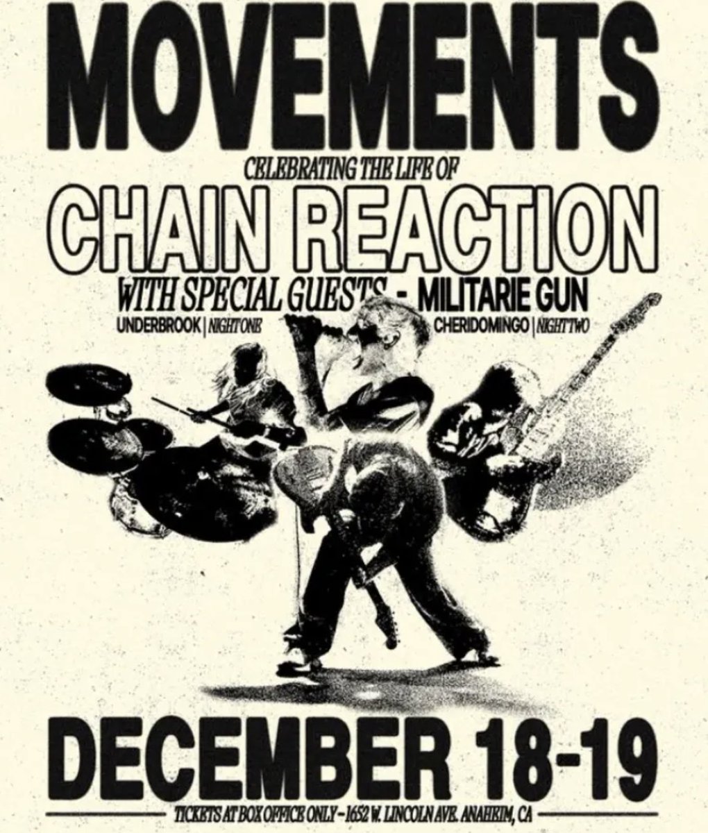 mxdwn's tweet image. Southern California Venue Chain Reaction Announces Closure After Nearly 30 Years In Operation

#ChainReaction

music.mxdwn.com/2025/12/11/new…