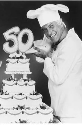50YearsAgoLive's tweet image. Entertainer Dick Van Dyke celebrates his 50th birthday.
