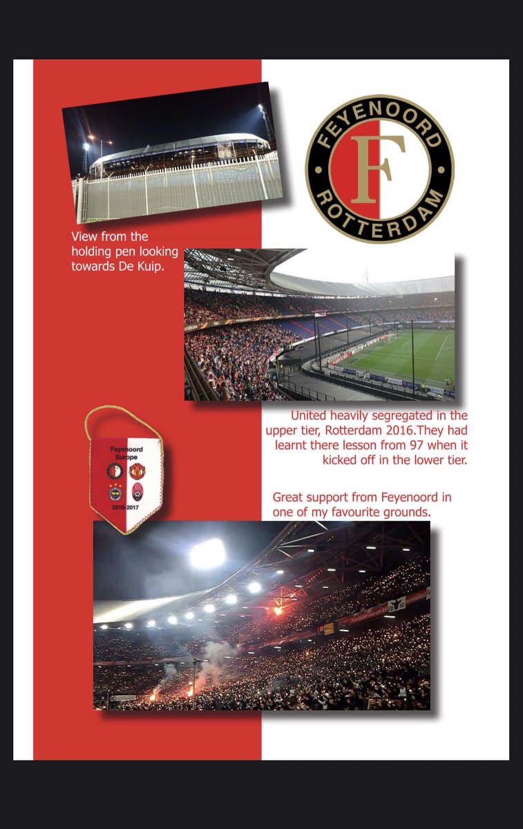 Buy the book for this chapter alone. Feyenoord away 97 &amp; 2016. No Ticket Required #footballawaydays #jibbers #mufc