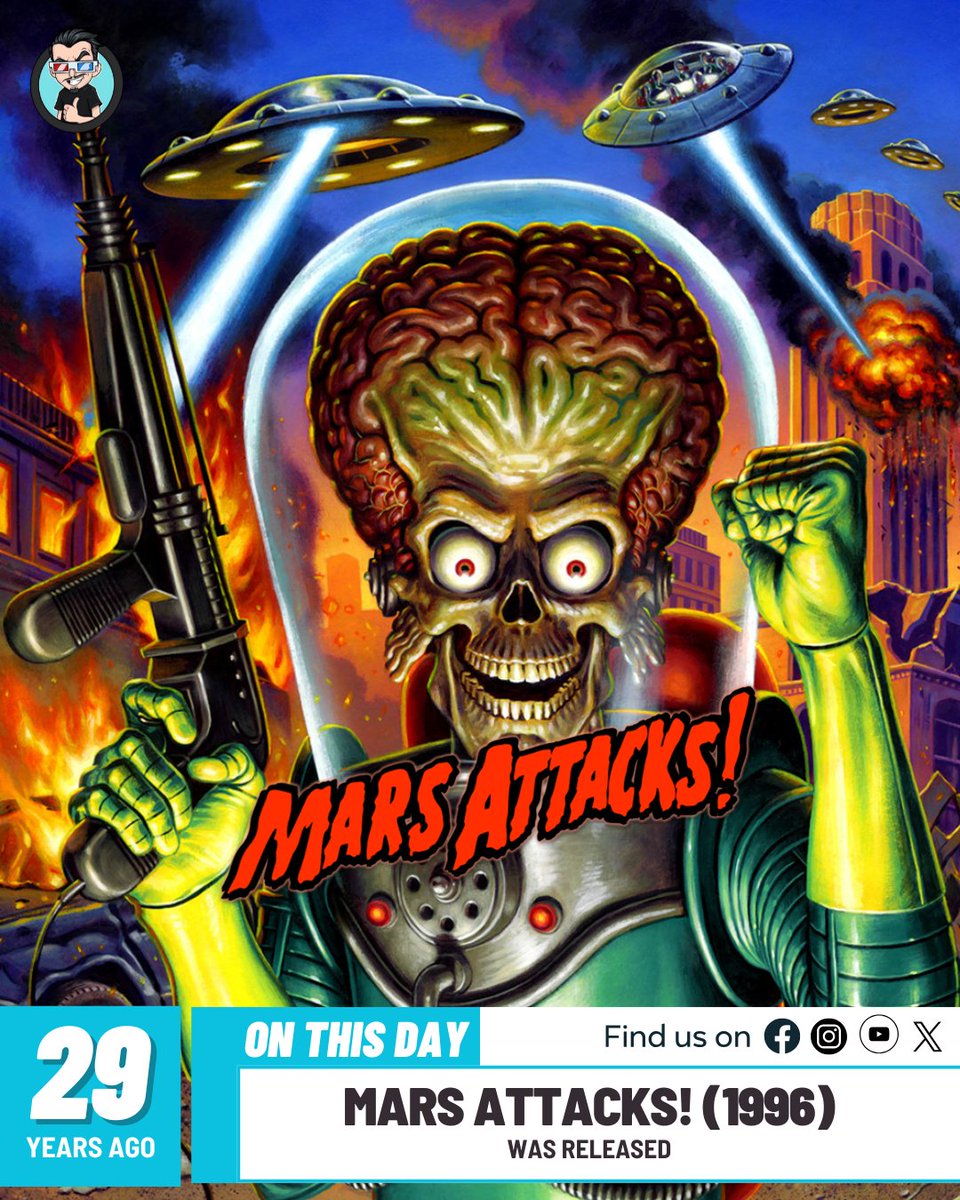 Mars Attacks (1996) was released 29 years ago! 🎥 #MarsAttacks