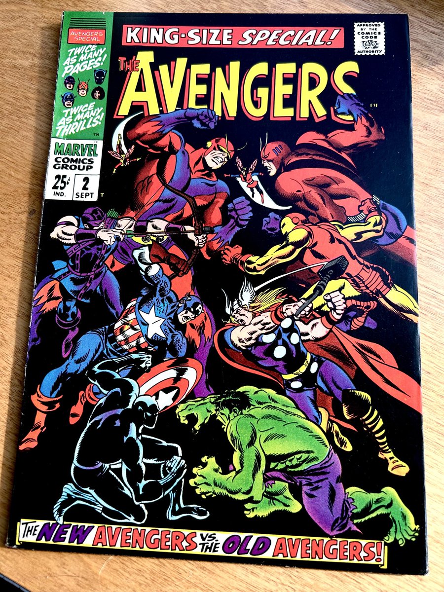 salsdad2018's tweet photo. The Avengers King-Size #2 (1968) #Buscema https://t.co/olwHytZZxx