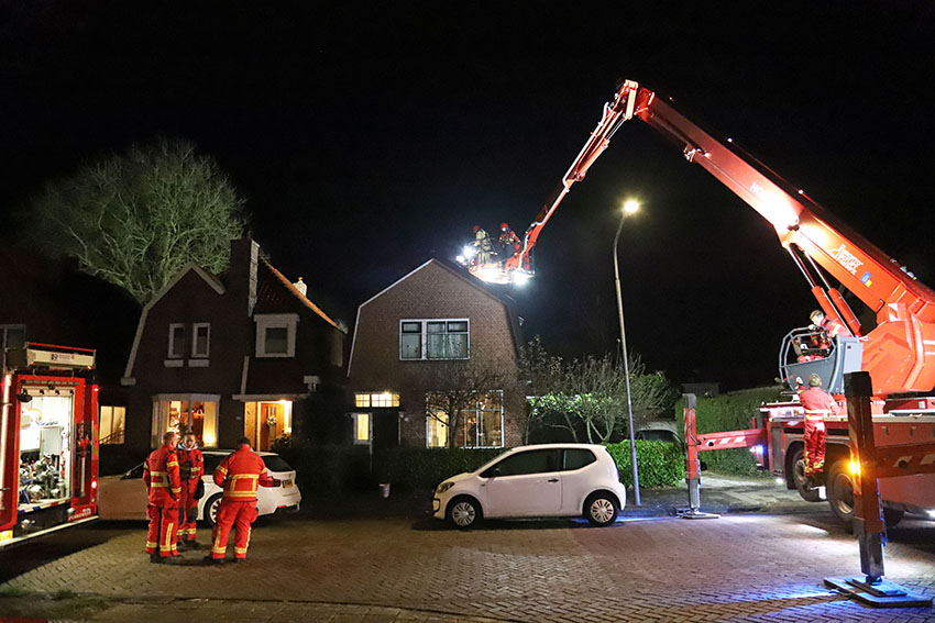 Schoorsteenbrand in Hoogezand