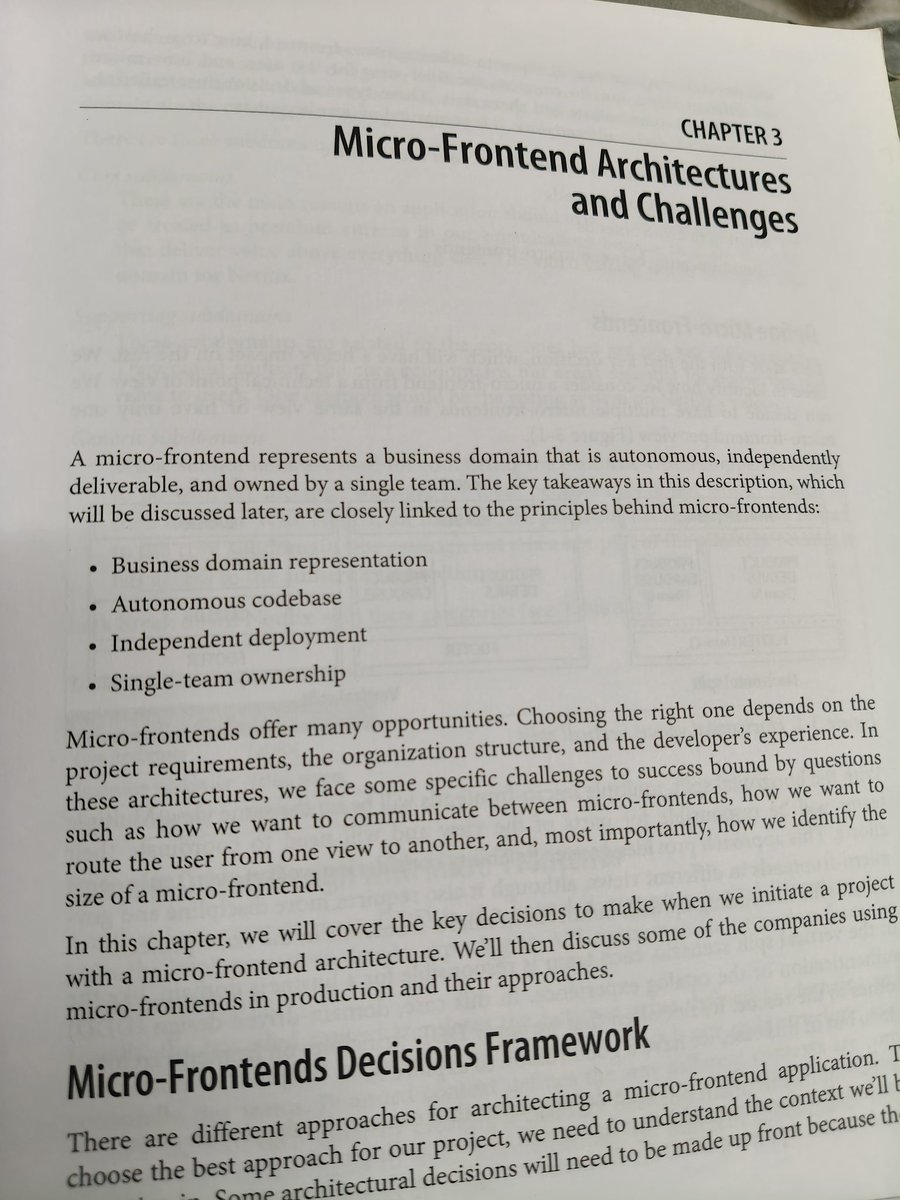 One of the best books 🙌 to learn complex frontend architecture from both HLD and LLD perspectives.

#FrontEnd #development