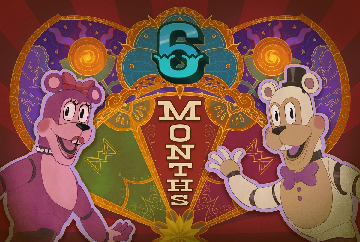 cupcake_ruim's tweet image. 🟣 DLC DO SOTM? 🟣

🧐 A @SteelWoolStudio postou uma arte comemorando os 6 meses de lançamento de Secret of the Mimic e deixou um pequeno teaser pra ficarmos de olho na conta deles AMANHÃ 👀

Será uma DLC? Port VR? Vamos descobrir amanhã! 🤡🐻
.
#FNAF #fnaf2 #FNAFMovie #SOTM