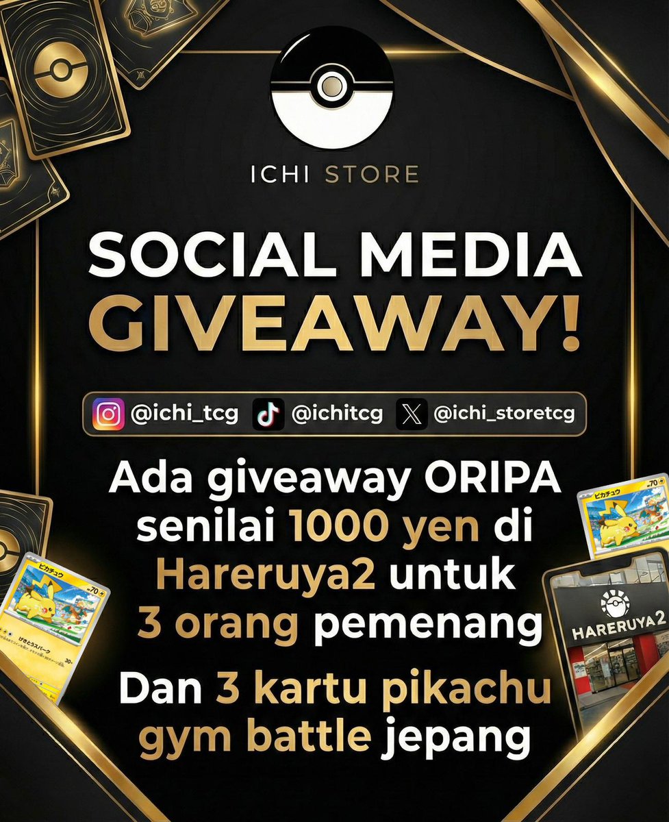 ichi_storetcg's tweet photo. 📢 ANNOUNCEMENT – ICHI STORE https://t.co/CV52eXjlKg