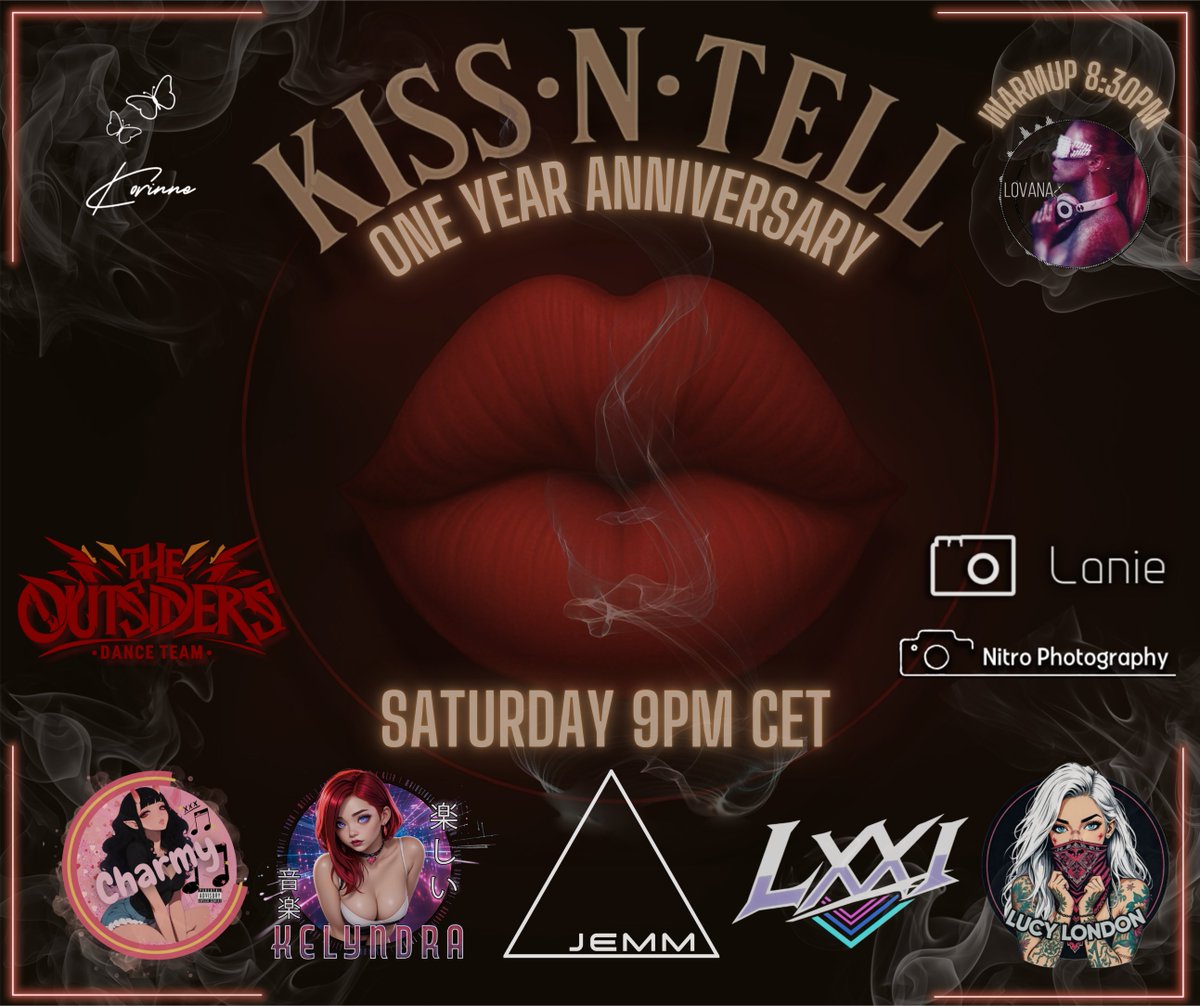 💋 𝑇𝑂𝑁𝐼𝐺𝐻𝑇 𝐴𝑇 𝐾𝐼𝑆𝑆:𝑁:𝑇𝐸𝐿𝐿 💋
 𝑂𝑛𝑒 𝑦𝑒𝑎𝑟 𝑑𝑒𝑒𝑝 𝑖𝑛 𝑡ℎ𝑒 𝑢𝑛𝑑𝑒𝑟𝑔𝑟𝑜𝑢𝑛𝑑… 𝑎𝑛𝑑 𝑤𝑒’𝑟𝑒 𝑐𝑒𝑙𝑒𝑏𝑟𝑎𝑡𝑖𝑛𝑔 𝑤ℎ𝑒𝑟𝑒 𝑖𝑡 𝑎𝑙𝑙 𝑏𝑒𝑔𝑎𝑛. 🖤 

 𝐴𝑛𝑛𝑖𝑣𝑒𝑟𝑠𝑎𝑟𝑦 ℎ𝑒𝑎𝑡, 𝑓𝑖𝑙𝑡ℎ𝑦 𝑔𝑟𝑜𝑜𝑣𝑒𝑠, 𝑓𝑎𝑚𝑖𝑙𝑖𝑎𝑟