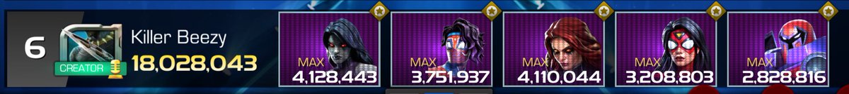 Wish I had more time to have more onslaught attempts but I absolutely loved this <a href="/MarvelChampions/">Marvel Contest of Champions</a> ….

Share your scores below….