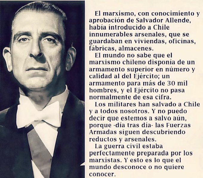 ElaineSstark's tweet photo. Salvador Allende no fue el héroe romántico que te contaron.

Fue un político complejo, con luces… pero muchas sombras.

Te dejo las palabras de Eduardo Frei Montalvo para tu reflexión. https://t.co/ugwXshjT5P