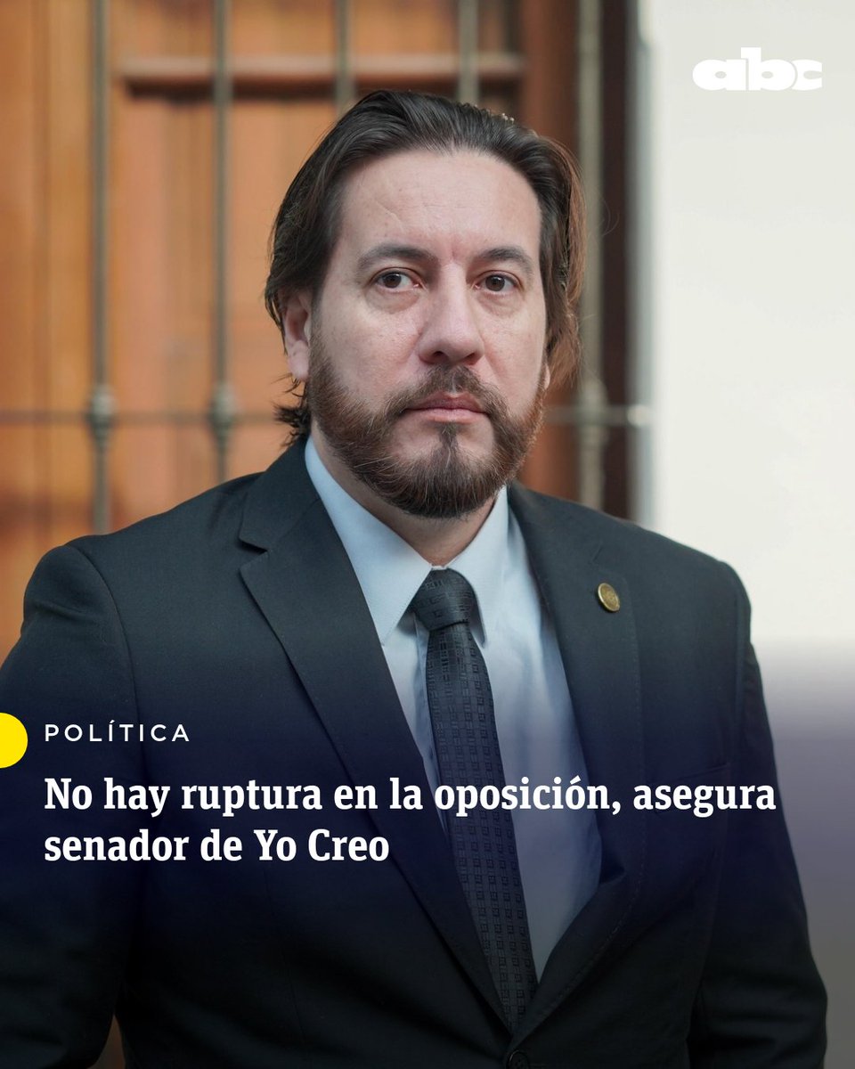 #ABCPolitica | El senador Rubén Velázquez negó que exista una ruptura con el Partido Liberal Radical Auténtico (PLRA) y Cruzada Nacional.

🔶Pero sí expresó que no se logró llegar a un acuerdo de unidad y agregó que esta situación solo se dio en Ciudad del Este.

🔴 Canal de