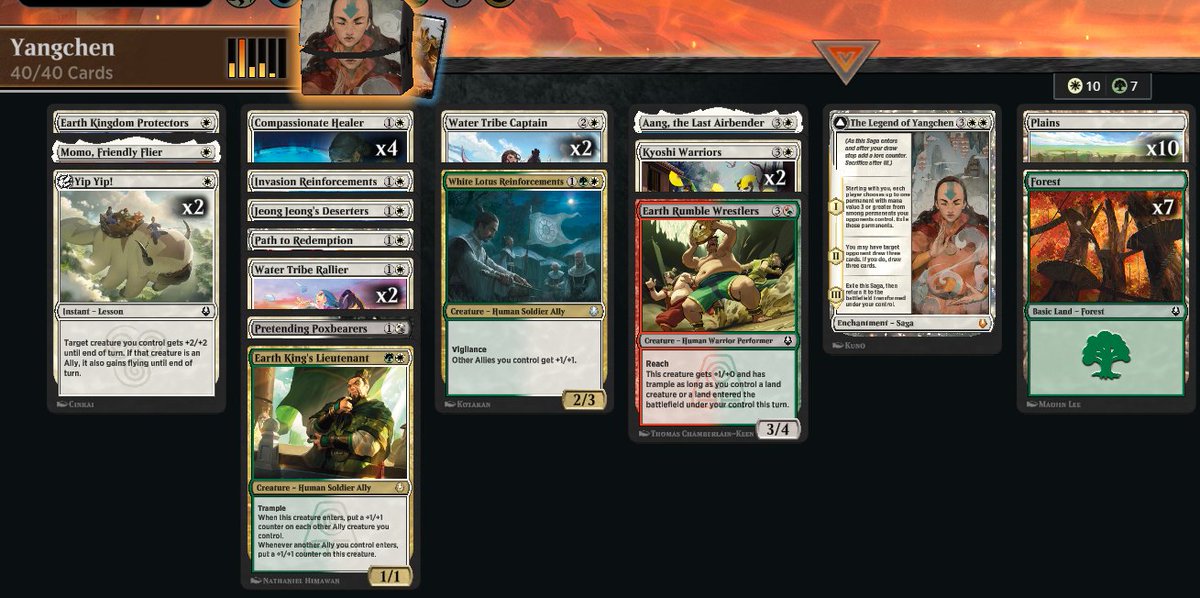 ArstallStream's tweet image. 🏆#2 7-2 Practically mono-white #MTGxATLA #MTG #mtga #mtgarena