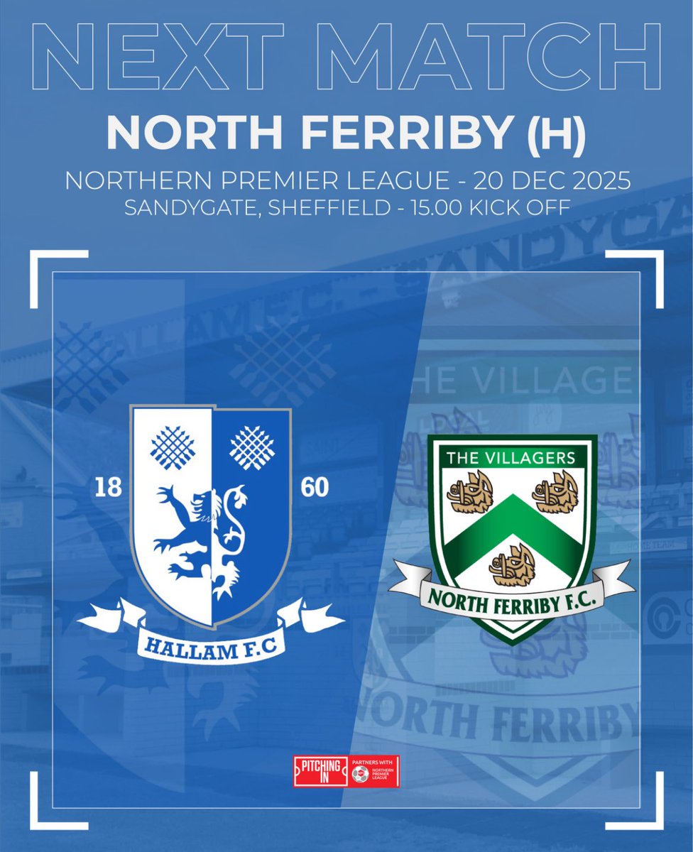 Our point today takes us up a place to 12th in the table. 

We’re back at home next Saturday as we entertain <a href="/north_ferribyfc/">North Ferriby F.C</a>. We hope to see you there for what should be a Christmas cracker! 

#HallamFC