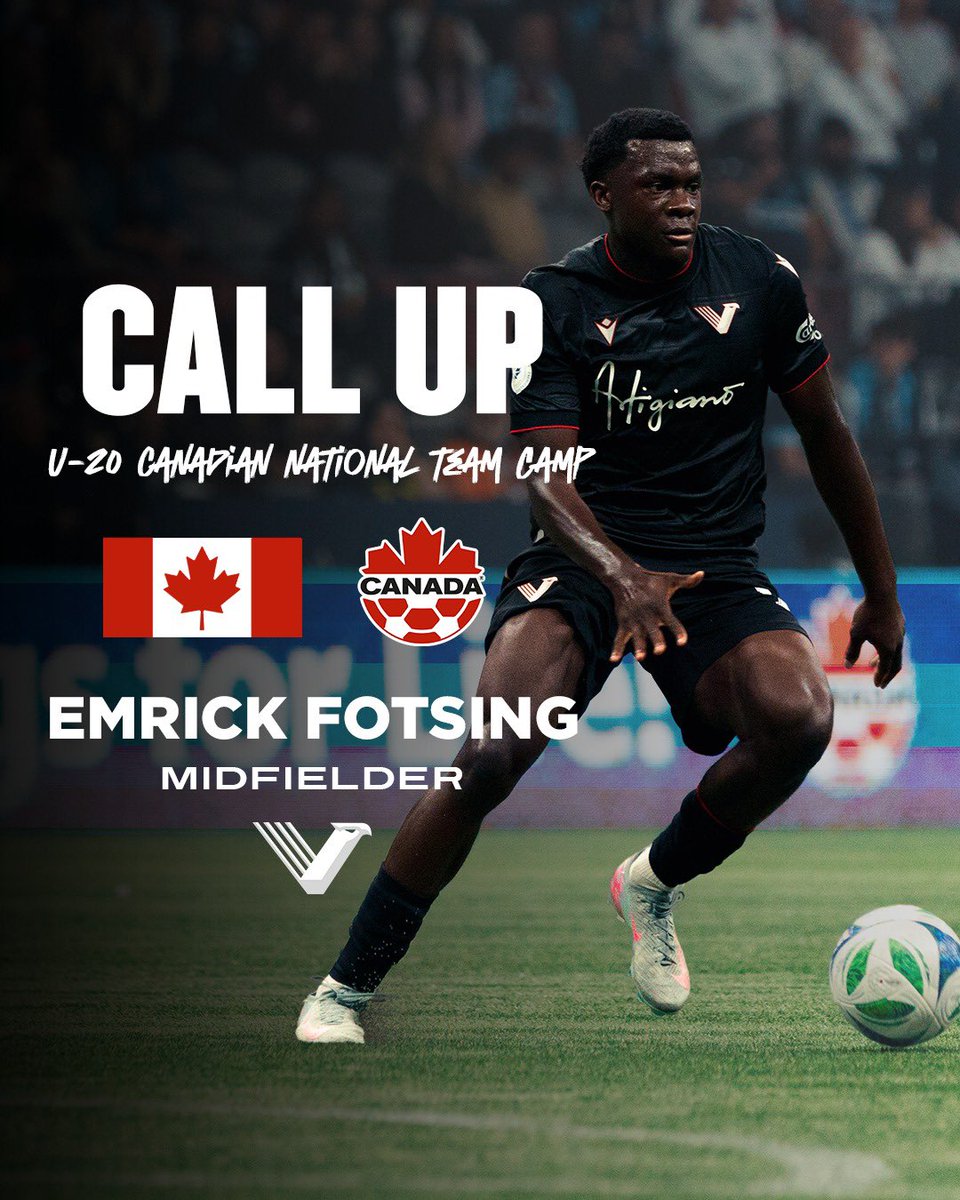 vanfootballclub's tweet image. Next stop, Costa Rica! ✈️

Emrick Fotsing has been called up to Canada U-20 ahead of international friendlies. 🍁

🔗Read more via link in bio

#VancouverFC #ValleyIsHome #GrowTheGame