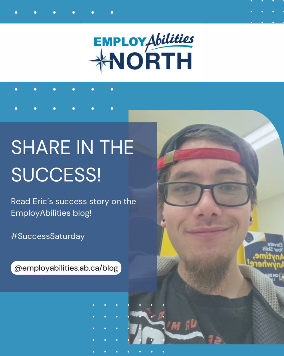 EmployAbilities's tweet image. #SuccessSaturday!
Eric came to EmployAbilities North underemployed and needing help! We helped him showcase his skills on his resume, gain confidence, improve his job applications and land a job. 

Read Eric's success story. 👇
employabilities.ab.ca/share-in-the-s…