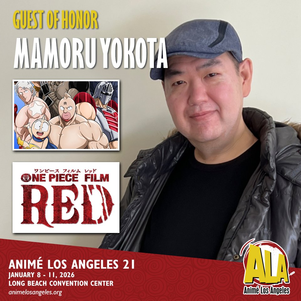 AnimeLosAngeles's tweet photo. 🚚A Returning Guest of Honor Has Come Ashore!🌌

We're excited to welcome back Mamoru Yokota to #AnimeLA21! 

You can read more about Yokota-san here: https://t.co/VxEVbT2sNH
Be sure to visit https://t.co/mTqF8Rx7D2 to get your badge today! 🏰 https://t.co/6fS22YQou1