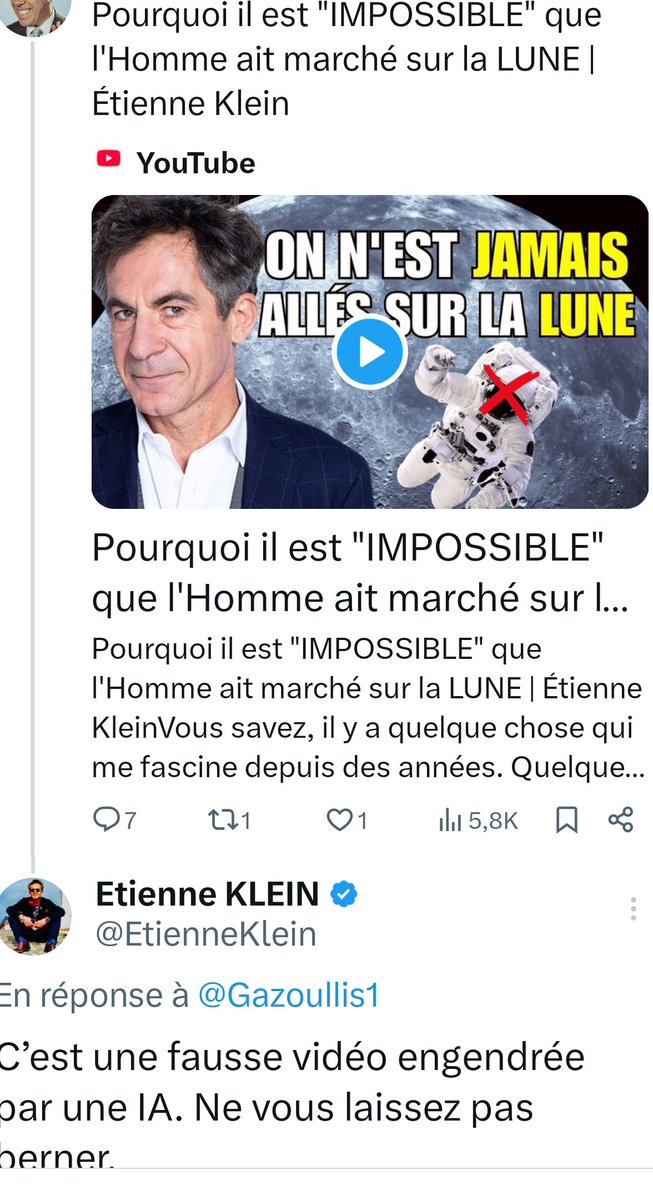 JZefka's tweet image. Ça commence à devenir flippant, ces hypertrucages. Nous voilà entrés dans l'ère de la "science-faketion". @EtienneKlein