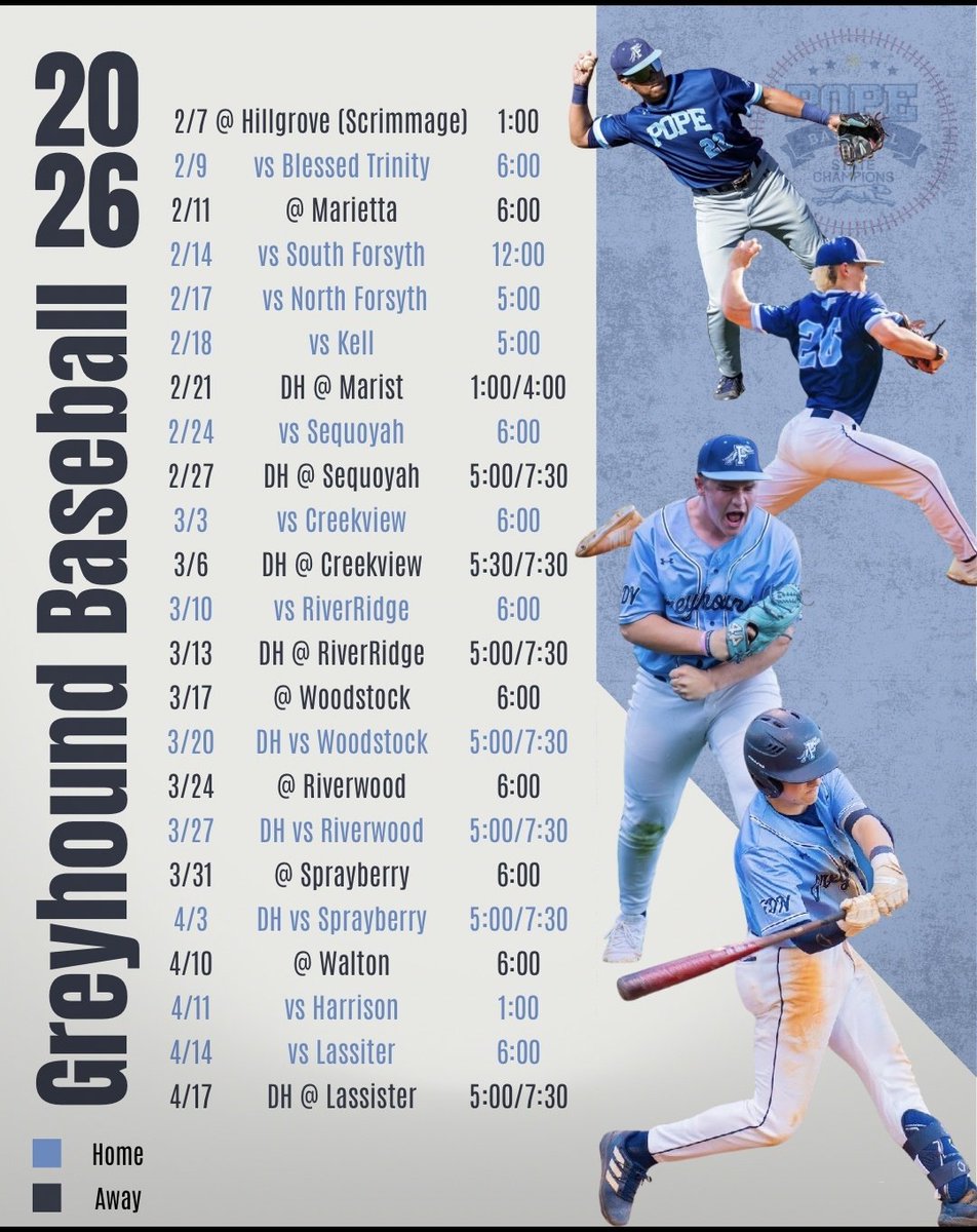 Pope_Baseball's tweet photo. 🚨 2026 SCHEDULES 🚨

Proud to represent the #GDNATION &amp; 30062/30075

Can't wait to see what we can all accomplish TOGETHER as an  East Cobb COMMUNITY!

#ParadisecityGA https://t.co/c8r5lKpavH