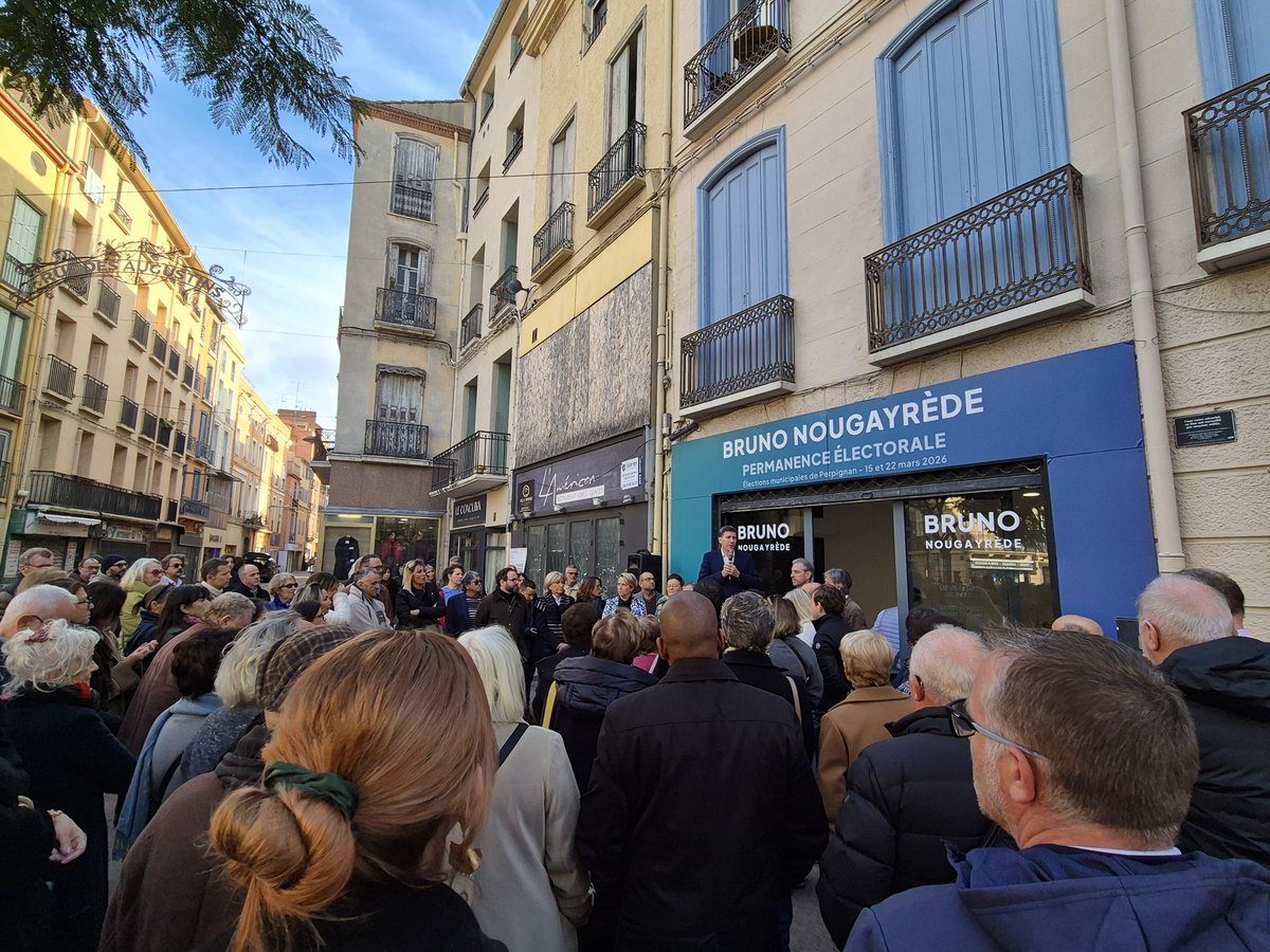 republicains66's tweet photo. 📍 Ce matin, les militants de la Fédération #LR66 et la section des @JeunesReps66 se sont mobilisés pour l’inauguration de la permanence de B.Nougayrède, candidat de la Droite et du Centre aux élections municipales de Perpignan 🌆 https://t.co/iD1KFrwNPP