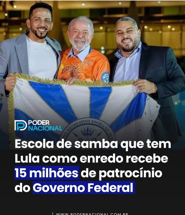Esse sim e o Brasil dos petistas, enquanto os pobres estão morrendo de fome,os doentes morrendo nas filas do SUS,o Lula está bancando escola de samba,e o fim do mundo...