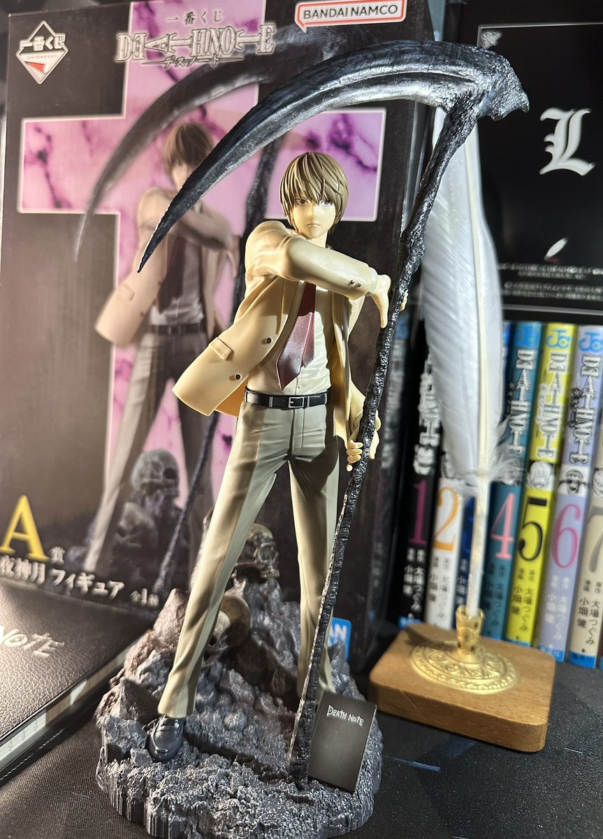デスノート A賞 夜神月フィギュア B賞 Lフィギュア D賞リューク 一番くじ DEATH NOTE 発売日：店頭販売：2025年11月29日(土)より順次