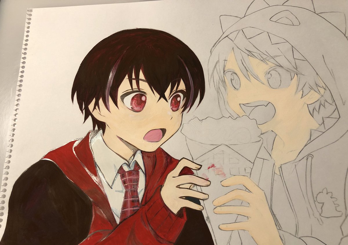 Mymaitakey's tweet photo. カラフルピーチ×マリオンクレープ コラボのイラストにチャレンジ🎨
メシ⭐︎クレープ組① 進捗🖌️
ゆあんくん
(髪のツヤはこれから🪽)
#YuaPyoon
#からぴちミュージアム
#カラフルピーチ
#ぴちあーと
#ぴちクリ https://t.co/pjHGLH6mmS