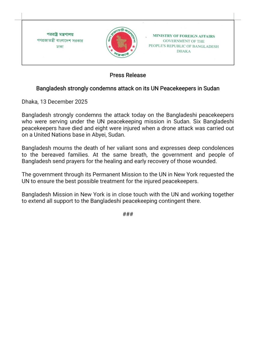 Ministry of Foreign Affairs tweet media