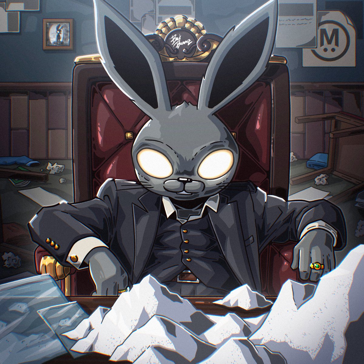 It's true. All the rumors are out in the open. Fuck. Bad Bunnz Inc has been made. Cops are knocking on the door right now. They ask: 'How did you commit so much crime onchain?'
...

We didn't. We came in as a random NFT collection. 5,000 pieces, hammered down to 3,000 in no time