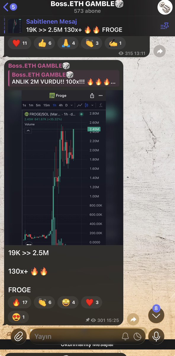 0xBosseth's tweet photo. $Franklin $Solana

1.1M mc >> 2.2M mc

Solana ağı 2x++ 

Gem kanalında da yine bir 2x++🔥🔥

$FROGE

2.5M MC GELDİ

19k mc >> 2.5m mc

130X++ 🔥🔥

Solana ağında esmeye devam

Kanala mutlaka katılın tüm işlemlerim kanallarım da https://t.co/ju5a8kCS5e

https://t.co/2sKg4cngOh https://t.co/FkaMM6naD2