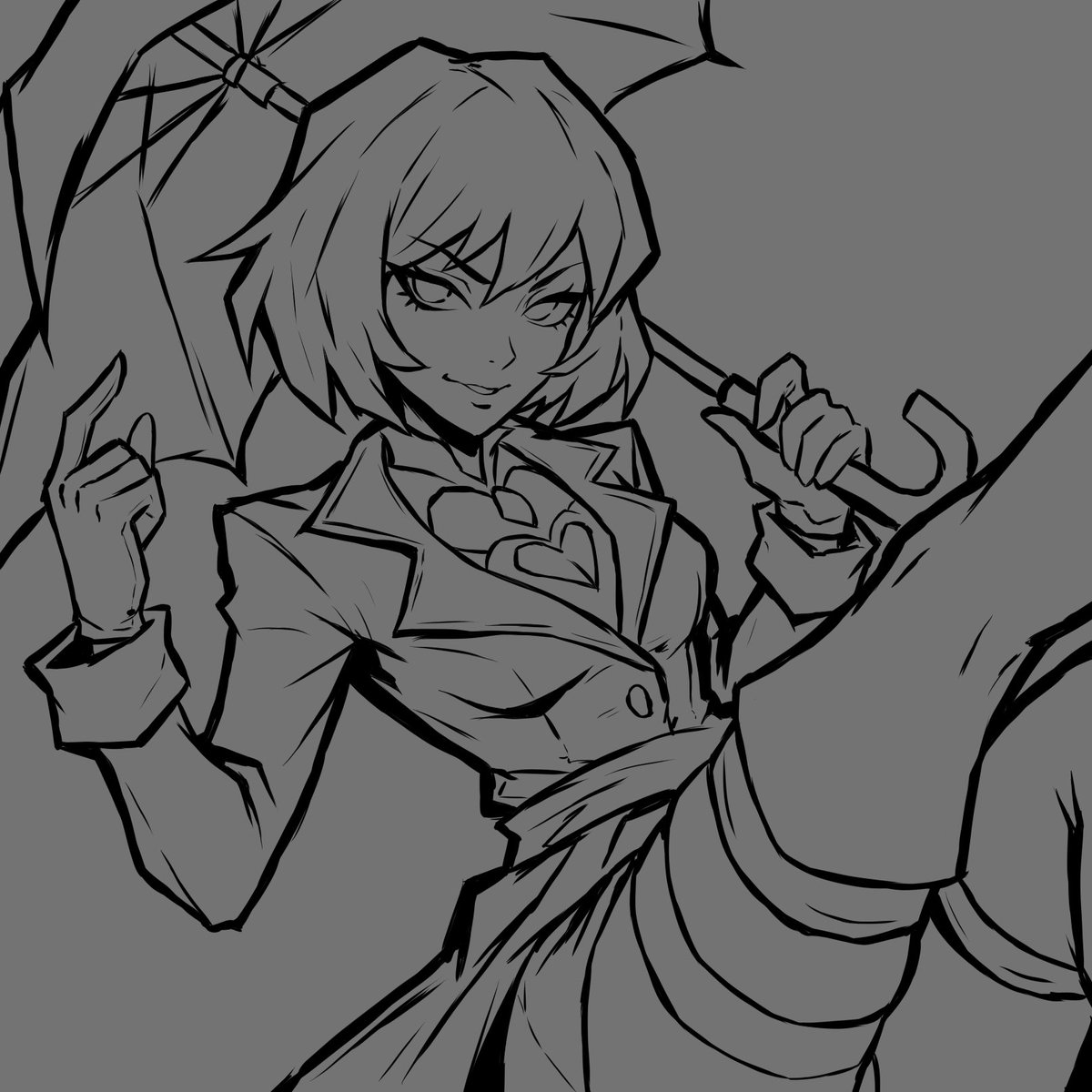 OneQuarty's tweet image. another wip with new artstyle