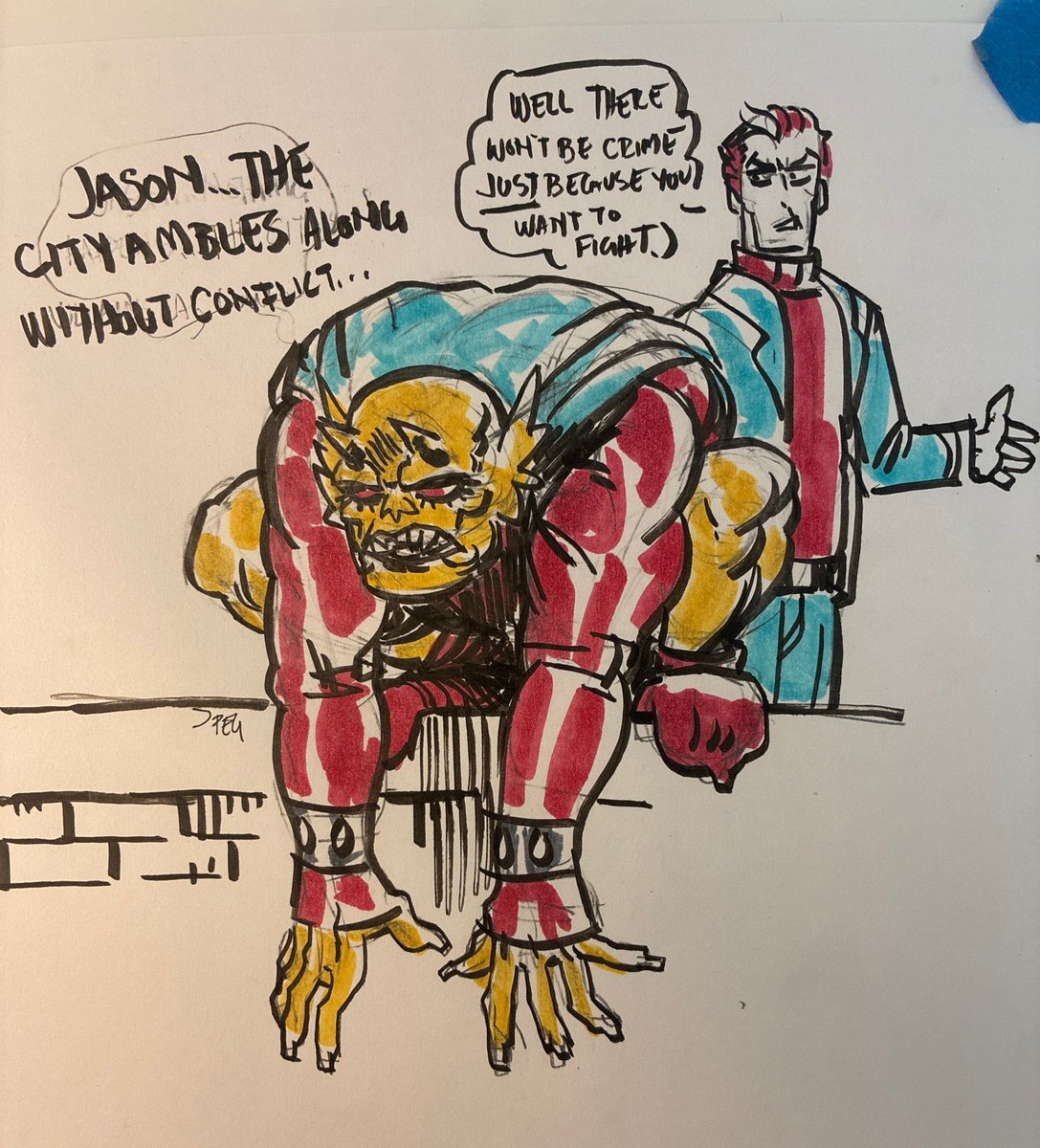 DC should really let me do an Etrigan/Demon book that's not horror centered or just using these two as a prop for Batman.