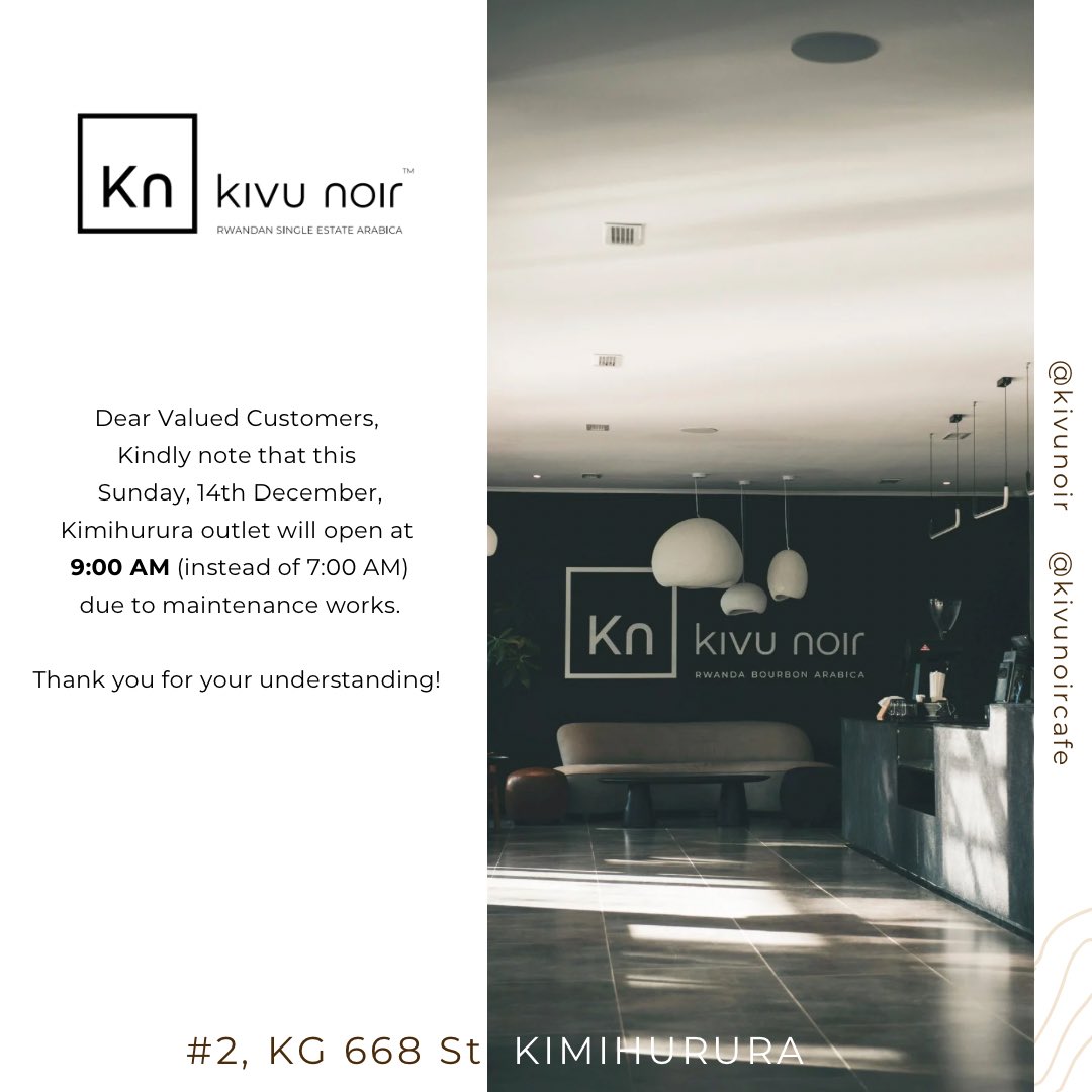 kivunoircafe's tweet photo. Important Notice! https://t.co/V2HdeQjK2H