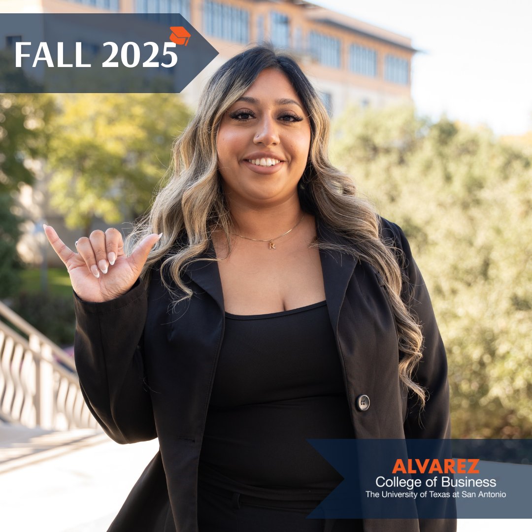 UTSABusiness's tweet image. Sophia Kayani balanced full-time work, leadership roles, a study-abroad trip to Prague, a new baby and a return to school, all while discovering her passion for accounting.

🎓Read Sophia’s grad journey: ow.ly/sZ2250XFI36

#WeAreAlvarez | #UTSAGrad25