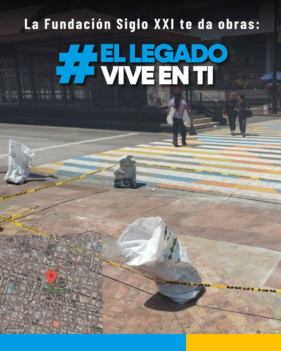 Se ha dado cuidado a calles del centro, reemplazando porcelanato para evitar accidentes y preservar la buena imagen de nuestra querida Guayaquil. 

Cuidamos de nuestra ciudad.
#ElLegadoViveEnTi