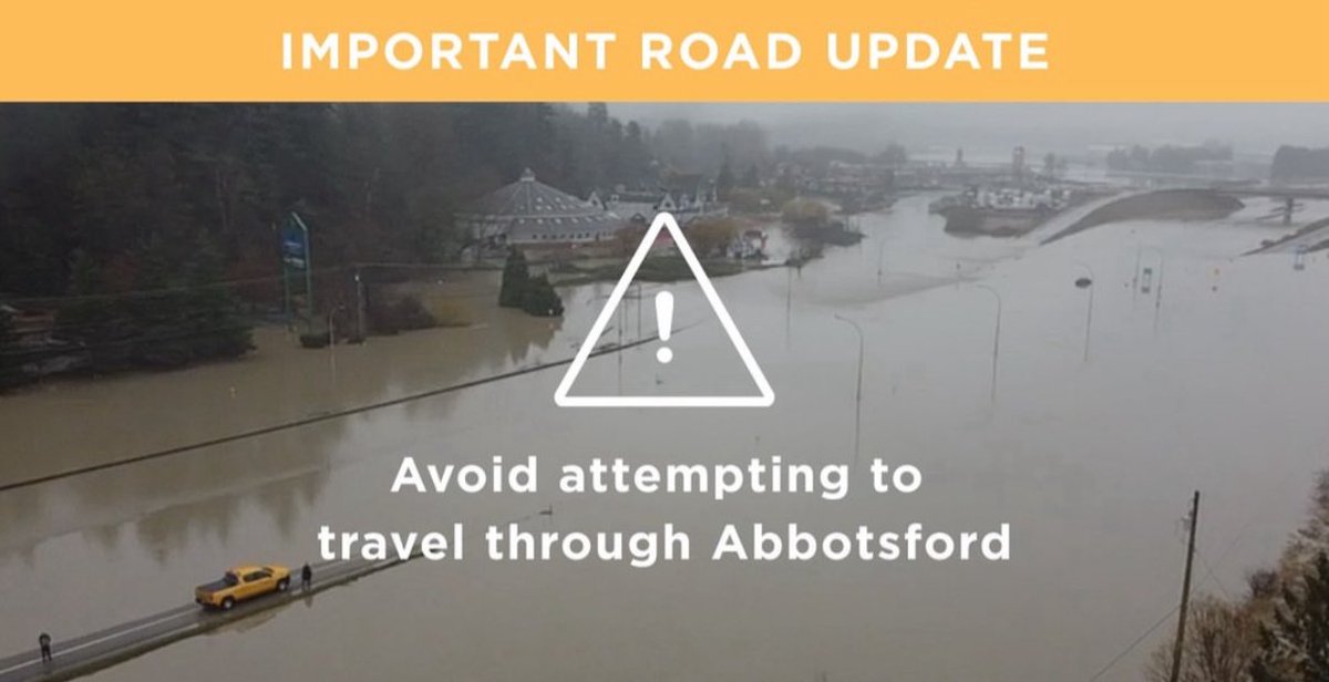 I think everyone in BC should send this picture to Prime Minister <a href="/MarkJCarney/">Mark Carney</a> and say “fund the promised diking and pump station in Abbotsford. It’s a national issue”.  Hwy 1 is essential for moving goods from the port and moving people. Maybe we just don’t bang the table hard