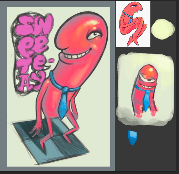 Should I finish this Alan sketch from #smilingfriends? #smilingfriendsfanart I had this image in my mind for a while, I needed to paint it