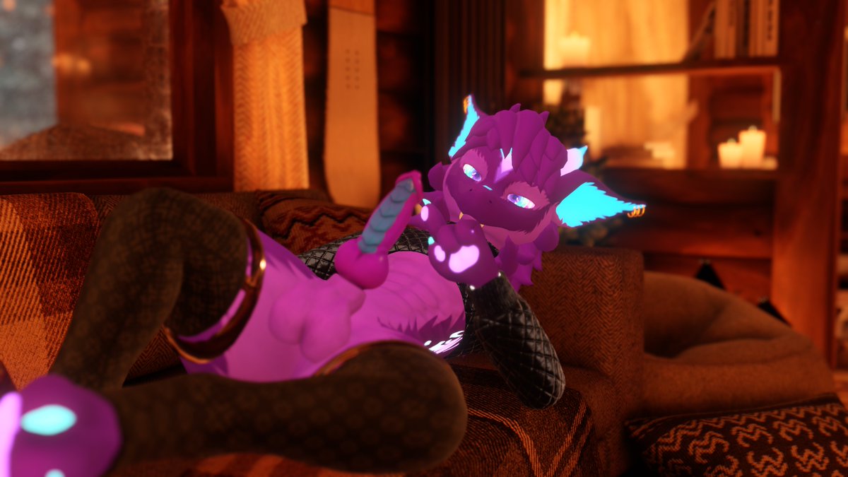 breaks into ur place and lays seductively on your couch