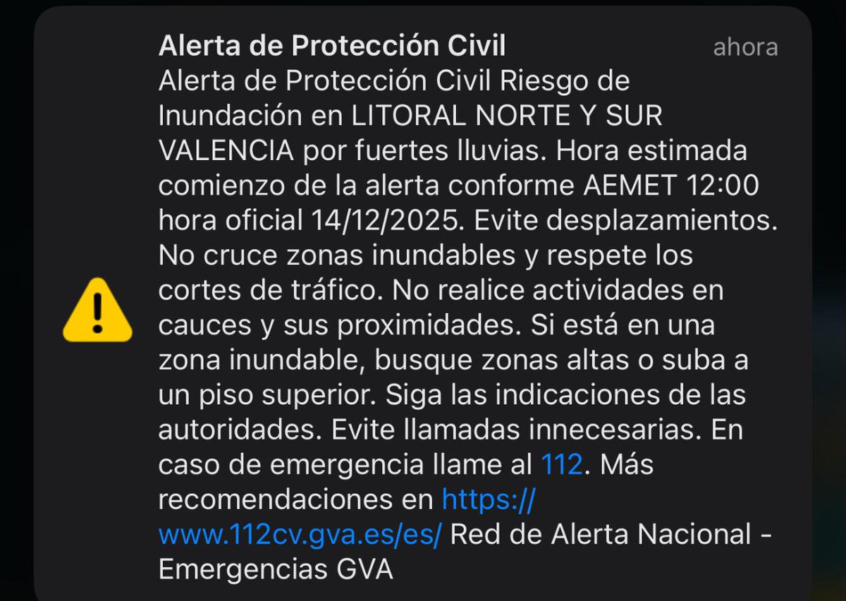 Acaban de mandar mensajes ES-ALERT 📣.