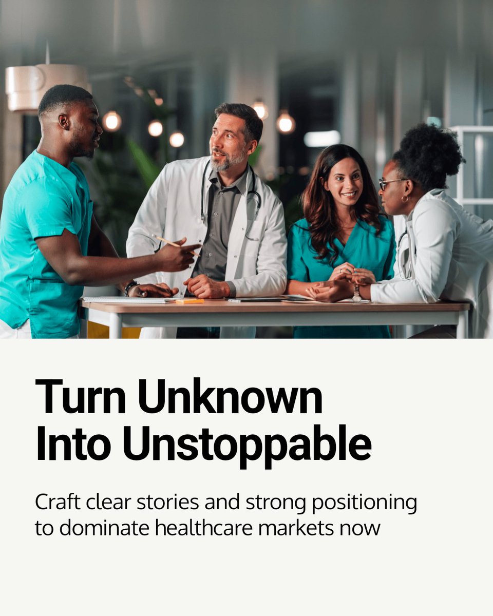 Strategic brand architecture turns healthcare practices into market leaders. Clear stories win patients. Strong positioning beats competitors. We've guided startups to billion-dollar valuations. Ready to shift from unknown to unstoppable?