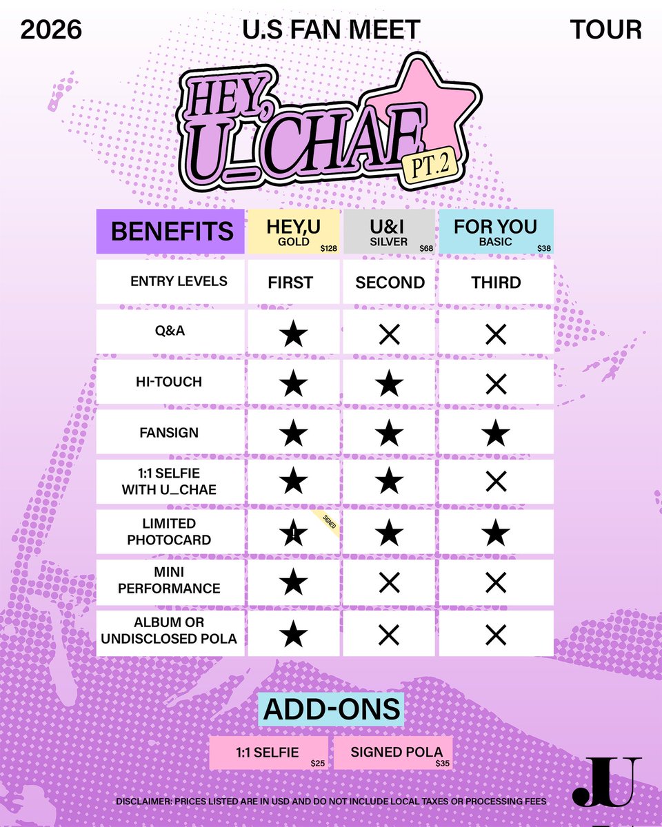 korkstl's tweet photo. 🎁 Benefit & Ticketing Tier Info
Tickets go on sale 12.14.25 @ 1️⃣2️⃣pm CST. Tap the link in our bio 🎀
#u_chae #korkstl https://t.co/ge3e4N0R1x