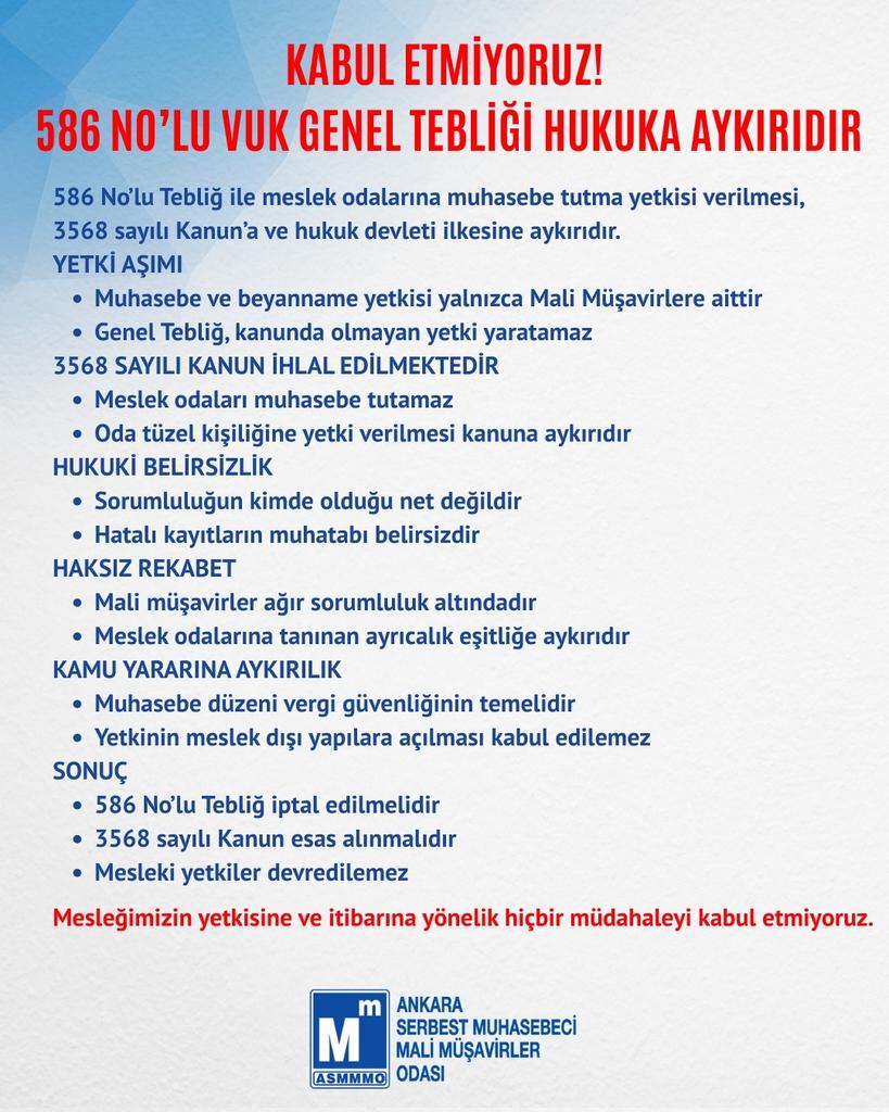 #SMMMYetkiGaspınaHayır
<a href="/AnkaraSMMMO/">ASMMMO</a> Açıklamamız! 
Devamı Hız Kesmeden Gelecek...
.
.
<a href="/AhmetDo14970466/">Ahmet Doğruyol</a> <a href="/MuhasebeBT/">Muhasebe Bilenler</a>