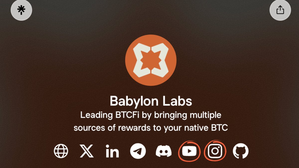 babylonlabs_io's tweet photo. Spotted something new in our Linktree?

We just launched our Instagram and YouTube.

More visuals. More breakdowns. More Babylon.

Links below 👇🏼
https://t.co/Vb7w4FywSo
https://t.co/d55nf5wRRM https://t.co/tPR5pm5uto