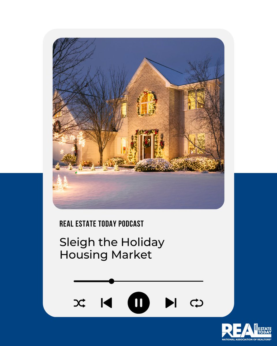 nardotrealtor's tweet image. Thinking about buying or selling before the new year? You may be gifting yourself a major advantage. 

This week on Real Estate Today, we dive into what’s really happening in the housing market, whether home prices are rising or leveling off, and why the holiday season may offer…
