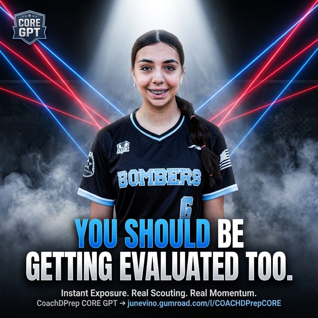 Elias_Maren_'s tweet photo. 🚨 2028 RHP / 2nd / Utility — Emily Rae Valdez (@EmRaeValdez830)
Multi‑position weapon for Eagle Pass HS (TX).
🎥 Film + highlights: X profile
#CoachDPrep #FromInvisibleToVisible #SoftballRecruit #FastpitchProspect #Uncommitted2028 #PitchingLife #UtilityPlayer
🔁 @CoachA35 @EmRaeValdez830
💡 Want to go from invisible to visible? Grab CORE GPT:
https://t.co/jqz0zDakt5
https://t.co/fPxpiGxtYm
🎥 Invisible to Visible w/CORE GPT